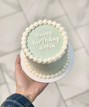 Load image into Gallery viewer, Minimalist 4" Cake, Sage color
