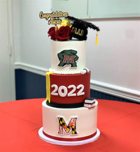 Load image into Gallery viewer, University of Maryland Graduation Cake