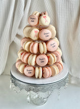 Load image into Gallery viewer, dessert table centerpice dessert table centerpiece Paris Theme Baby Shower Macaron Tower
