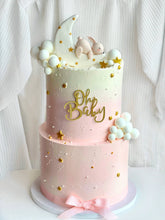 Load image into Gallery viewer, Moon and Stars Baby Shower Cake
