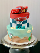 Load image into Gallery viewer, Cars the Movie Theme Cake
