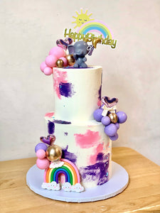 Rainbow Funfetti Cake